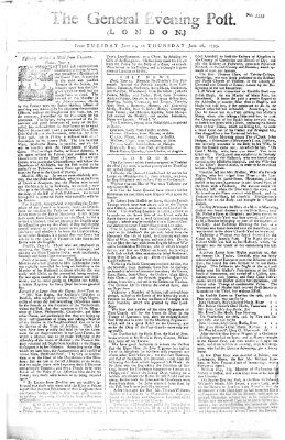 The general evening post Dienstag 24. Juni 1755