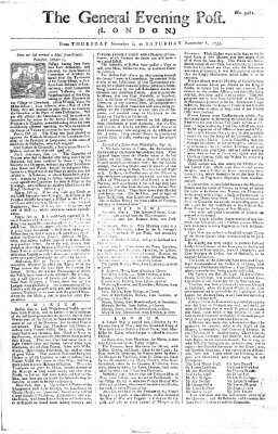 The general evening post Donnerstag 6. November 1755