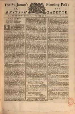 The general evening post Samstag 31. Januar 1756