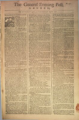 The general evening post Donnerstag 8. April 1756