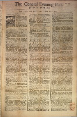 The general evening post Dienstag 13. April 1756