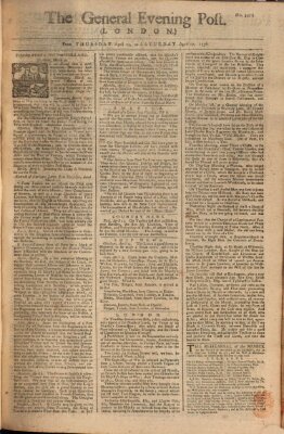 The general evening post Samstag 17. April 1756