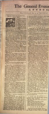 The general evening post Donnerstag 27. Mai 1756