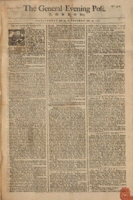 The general evening post Dienstag 13. Juli 1756