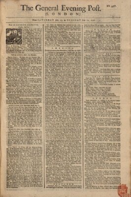 The general evening post Sonntag 18. Juli 1756