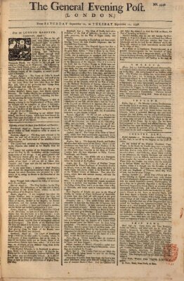 The general evening post Dienstag 14. September 1756
