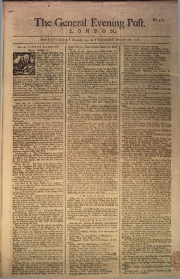 The general evening post Montag 27. Dezember 1756