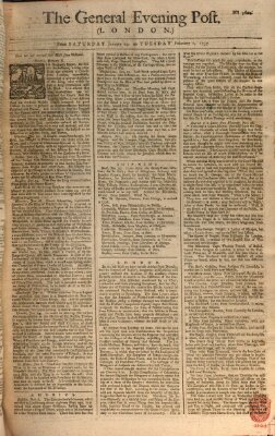 The general evening post Dienstag 1. Februar 1757