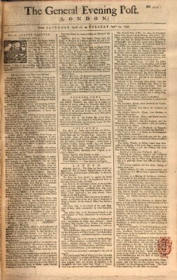 The general evening post Sonntag 17. April 1757