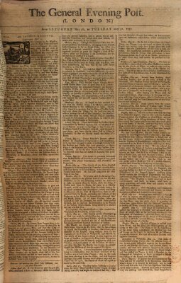 The general evening post Dienstag 31. Mai 1757