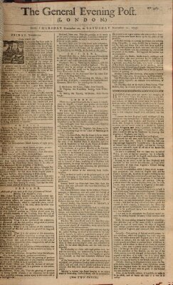 The general evening post Samstag 12. November 1757