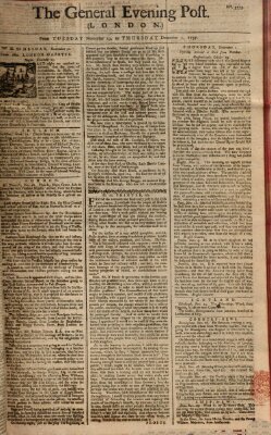The general evening post Dienstag 29. November 1757