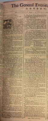 The general evening post Samstag 7. Januar 1758