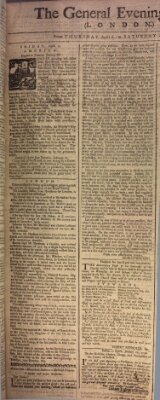 The general evening post Donnerstag 6. April 1758