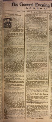 The general evening post Dienstag 6. Juni 1758