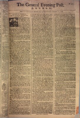 The general evening post Montag 20. November 1758