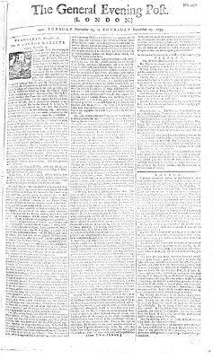 The general evening post Donnerstag 29. November 1759