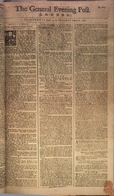 The general evening post Sonntag 16. März 1760