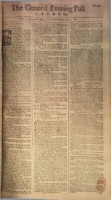 The general evening post Donnerstag 3. Juli 1760