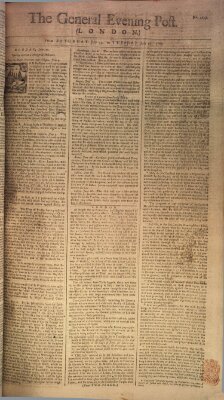 The general evening post Sonntag 20. Juli 1760