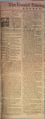 The general evening post Donnerstag 11. Dezember 1760