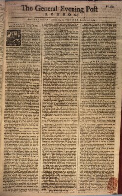 The general evening post Dienstag 20. Januar 1761