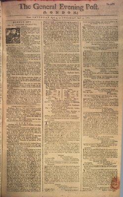 The general evening post Sonntag 5. April 1761