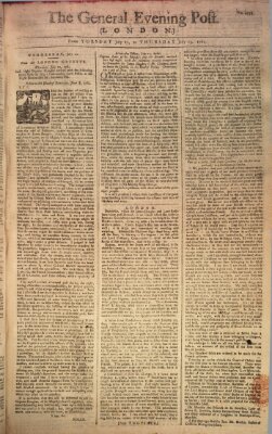 The general evening post Dienstag 21. Juli 1761