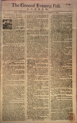 The general evening post Donnerstag 17. Dezember 1761