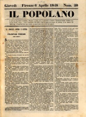 Il popolano Donnerstag 6. April 1848