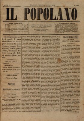 Il popolano Samstag 17. März 1849
