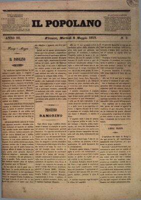 Il popolano Dienstag 8. Mai 1849