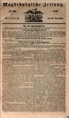 Magdeburgische Zeitung Mittwoch 20. Dezember 1848