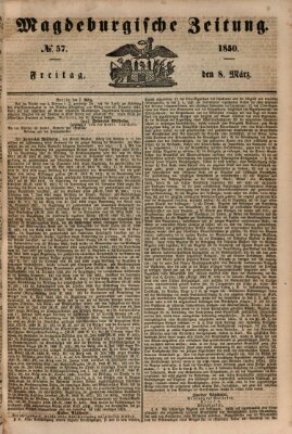 Magdeburgische Zeitung Freitag 8. März 1850