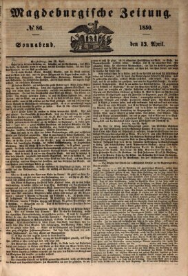 Magdeburgische Zeitung Samstag 13. April 1850
