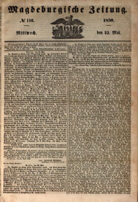 Magdeburgische Zeitung Mittwoch 22. Mai 1850