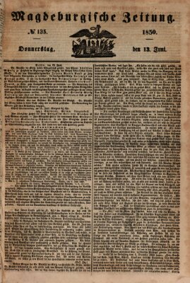 Magdeburgische Zeitung Donnerstag 13. Juni 1850