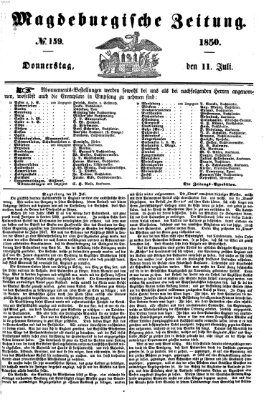 Magdeburgische Zeitung Donnerstag 11. Juli 1850