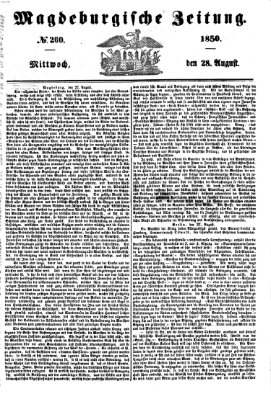 Magdeburgische Zeitung Mittwoch 28. August 1850