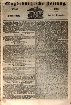 Magdeburgische Zeitung Donnerstag 14. November 1850