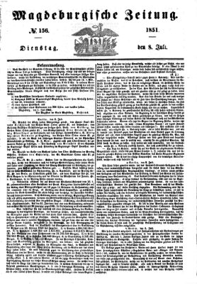Magdeburgische Zeitung Dienstag 8. Juli 1851