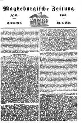 Magdeburgische Zeitung Samstag 6. März 1852
