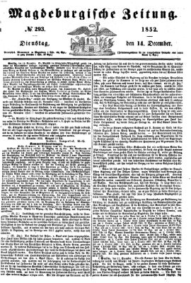 Magdeburgische Zeitung Dienstag 14. Dezember 1852