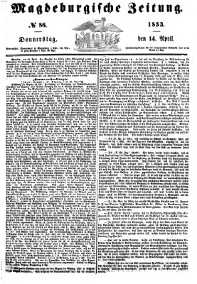 Magdeburgische Zeitung Donnerstag 14. April 1853