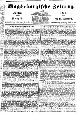 Magdeburgische Zeitung Mittwoch 14. Dezember 1853