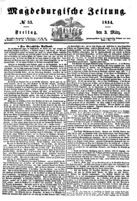 Magdeburgische Zeitung Freitag 3. März 1854