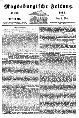 Magdeburgische Zeitung Mittwoch 3. Mai 1854