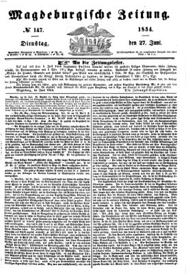 Magdeburgische Zeitung Dienstag 27. Juni 1854