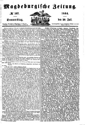 Magdeburgische Zeitung Donnerstag 20. Juli 1854