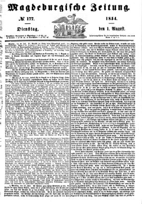 Magdeburgische Zeitung Dienstag 1. August 1854